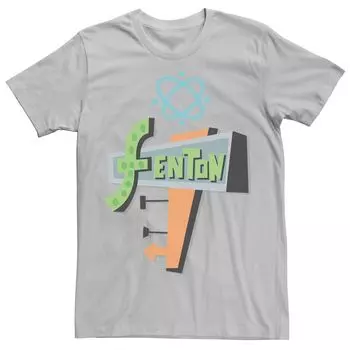 Мужская футболка с логотипом Nickelodeon Danny Phantom Fenton Science Licensed Character, серебристый