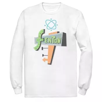 Мужская футболка с логотипом Nickelodeon Danny Phantom Fenton Science, White Licensed Character, белый