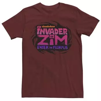 Мужская футболка с логотипом Nickelodeon Invader Zim Enter Florpus и графическим рисунком Licensed Character