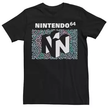 Мужская футболка с логотипом Nintendo 64 Holo Cheetah в упаковке Licensed Character
