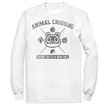 Мужская футболка с логотипом Nintendo Animal Crossing Everyday Is A New Day Licensed Character