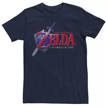 Мужская футболка с логотипом Nintendo Legend of Zelda, Синяя Licensed Character, синий