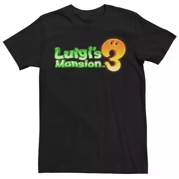 Мужская футболка с логотипом Nintendo Luigi's Mansion 3 Licensed Character