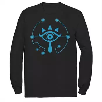 Мужская футболка с логотипом Nintendo Zelda Breath of Wild Sheikah Licensed Character