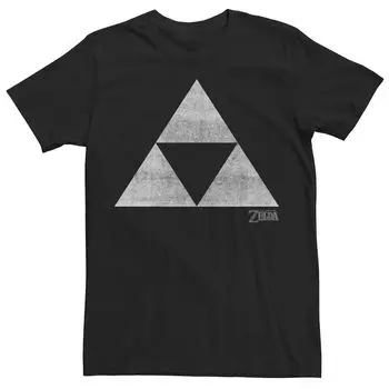 Мужская футболка с логотипом Nintendo Zelda The Legendary Iconic Triforce Licensed Character, черный
