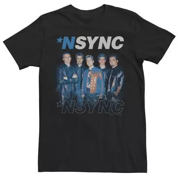 Мужская футболка с логотипом Nsync Band Licensed Character