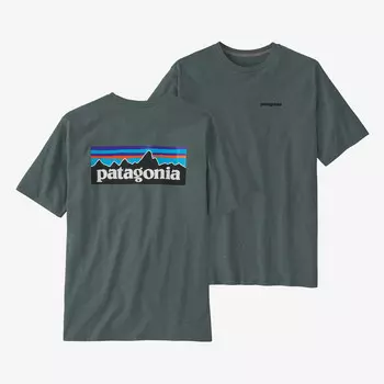 Мужская футболка с логотипом P-6 Responsibili Patagonia, нуво зеленый