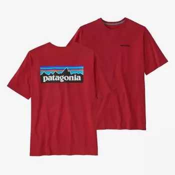 Мужская футболка с логотипом P-6 Responsibili Patagonia, красный