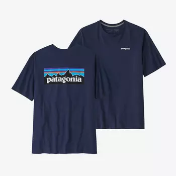 Мужская футболка с логотипом P-6 Responsibili Patagonia, цвет Classic Navy