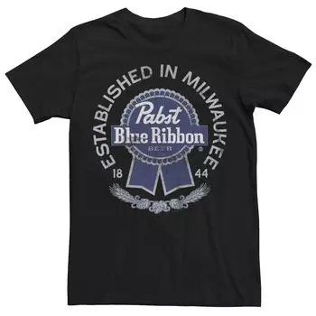 Мужская футболка с логотипом Pabst Blue Ribbon Beer Milwaukee Finest Licensed Character