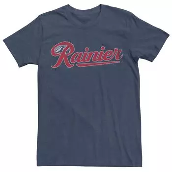 Мужская футболка с логотипом Pabst Rainier и графическим рисунком Licensed Character
