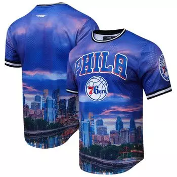 Мужская футболка с логотипом Pro Standard Philadelphia 76ers Cityscape