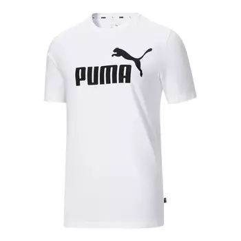 Мужская футболка с логотипом PUMA Essentials, белый