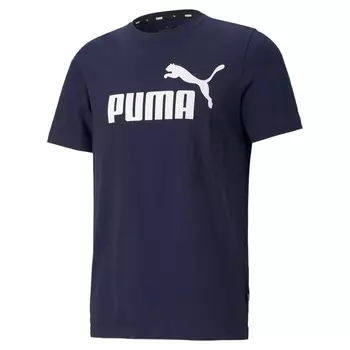 Мужская футболка с логотипом PUMA Essentials, цвет Peacoat