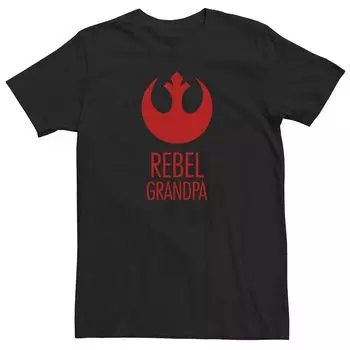 Мужская футболка с логотипом Rebel Grandpa Rebel и графическим рисунком Star Wars