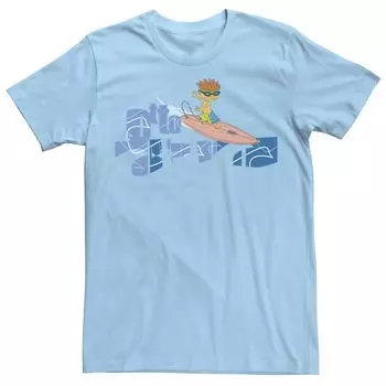 Мужская футболка с логотипом Rocket Power Otto Surf Retro Licensed Character