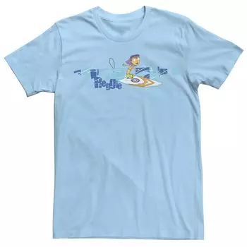 Мужская футболка с логотипом Rocket Power Reggie Surf в стиле ретро Licensed Character