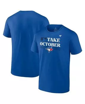 Мужская футболка с логотипом Royal Toronto Blue Jays после сезона 2023 в раздевалке Fanatics, синий