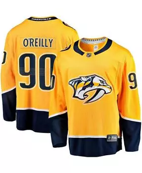 Мужская футболка с логотипом Ryan O'Reilly Gold Nashville Predators Home Premier Breakaway Player Fanatics, золото