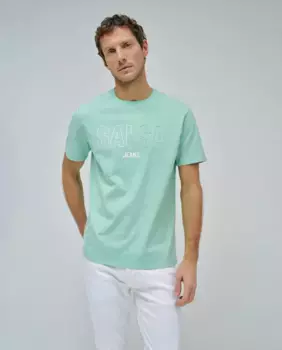 Мужская футболка с логотипом Salsa Jeans, зеленый