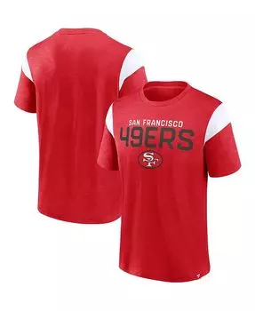 Мужская футболка с логотипом Scarlet San Francisco 49ers Home Stretch Team Fanatics, красный
