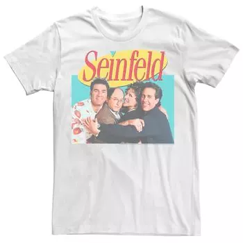Мужская футболка с логотипом Seinfeld Group Cast Licensed Character