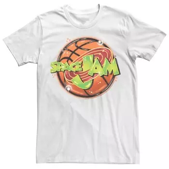 Мужская футболка с логотипом Space Jam с аэрографией Licensed Character, белый