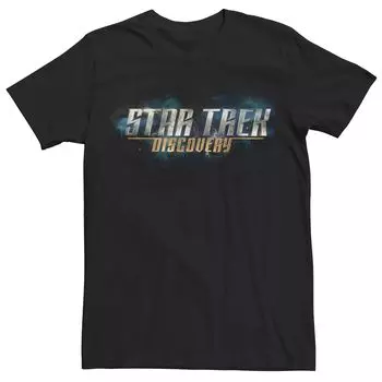 Мужская футболка с логотипом Star Trek Discovery и графикой Nebula Licensed Character