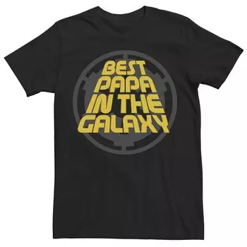Мужская футболка с логотипом Star Wars Rebel Best Papa in the Galaxy Licensed Character