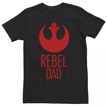 Мужская футболка с логотипом Star Wars Rebel Dad Rebel Licensed Character