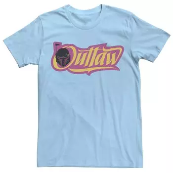 Мужская футболка с логотипом Star Wars The Book Of Boba Fett Outlaw Reto Licensed Character