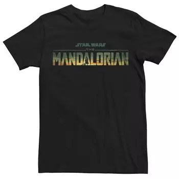 Мужская футболка с логотипом Star Wars The Mandalorian Mando Grogu Licensed Character