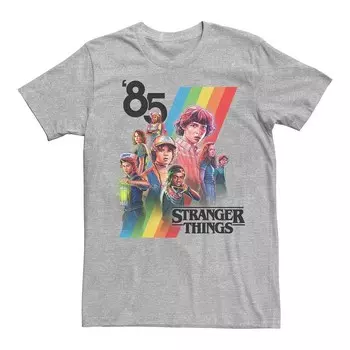 Мужская футболка с логотипом Stranger Things 85 и графическим рисунком Licensed Character, цвет Athletic Heather