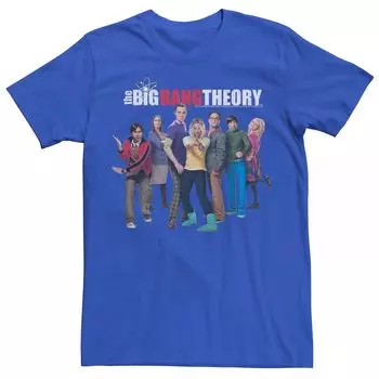 Мужская футболка с логотипом The Big Bang Theory Group Shot Licensed Character