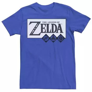 Мужская футболка с логотипом The Legend Of Zelda Elements Licensed Character