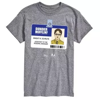 Мужская футболка с логотипом The Office Dwight Schrute Licensed Character