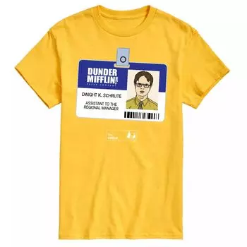 Мужская футболка с логотипом The Office Dwight Schrute Licensed Character