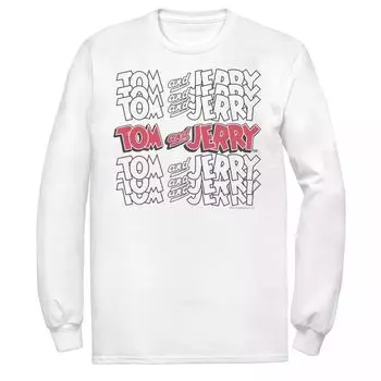 Мужская футболка с логотипом Tom And Jerry Licensed Character