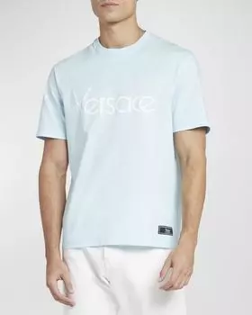Мужская футболка с логотипом Tribute Versace, цвет Pale Blue