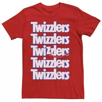 Мужская футболка с логотипом Twizzlers и графическим рисунком Licensed Character, красный