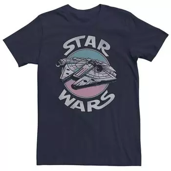 Мужская футболка с логотипом Vintage Falcon Star Wars, синий
