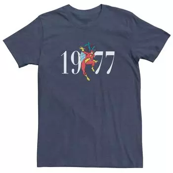 Мужская футболка с логотипом в стиле ретро Marvel's Spider-Woman 1977 Licensed Character
