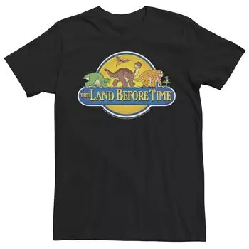 Мужская футболка с логотипом в стиле ретро Land Before Time Licensed Character