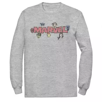 Мужская футболка с логотипом в стиле ретро Marvel Avengers