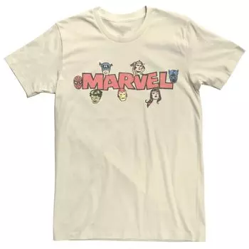 Мужская футболка с логотипом в стиле ретро Marvel Avengers Licensed Character