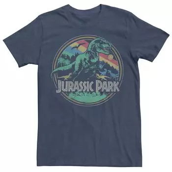 Мужская футболка с логотипом в стиле ретро «Парк Юрского периода T Rex» Licensed Character