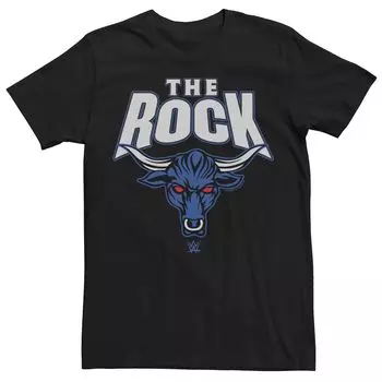 Мужская футболка с логотипом WWE The Rock Bull Licensed Character