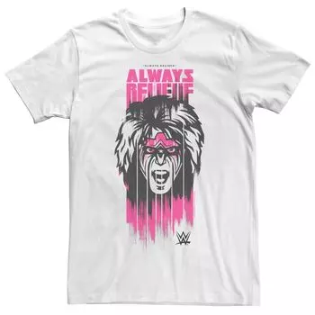 Мужская футболка с логотипом WWE Ultimate Warrior Always Belive Licensed Character