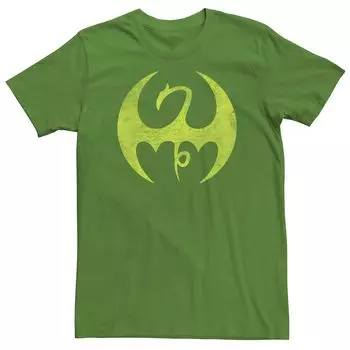 Мужская футболка с логотипом желтого дракона Marvel Ironfist Licensed Character