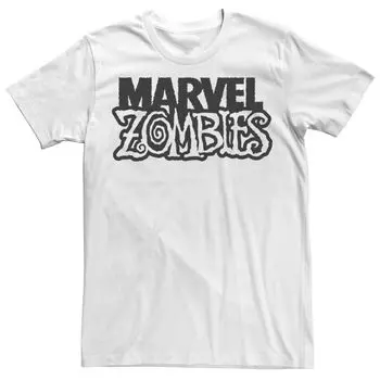 Мужская футболка с логотипом Zombies Title и графическим рисунком Marvel